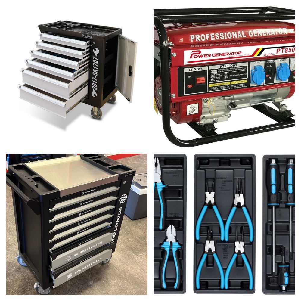 Liquidation Sale of New & Boxed Generators & High End Wheeled Tool Chests - Delivery Available!
