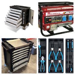 Liquidation Sale of New & Boxed Generators & High End Wheeled Tool Chests - Delivery Available!