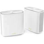 BRAND NEW FACTORY SEALED ASUS ZenWiFi XD6 Whole Home AX5400 Mesh WiFi 6 System (2 Pack White).