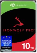 NEW & BOXED SEAGATE IronWolf Pro 10TB NAS Hard Drive 3.5" 7200RPM 256MB Cache. RRP £287.98. IronWolf