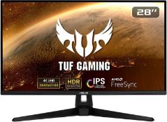 NEW & BOXED ASUS TUF Gaming VG289Q 28 Inch 4K Monitor. RRP £295. (PCKBW). 28-inch 4K (3840x2160) IPS