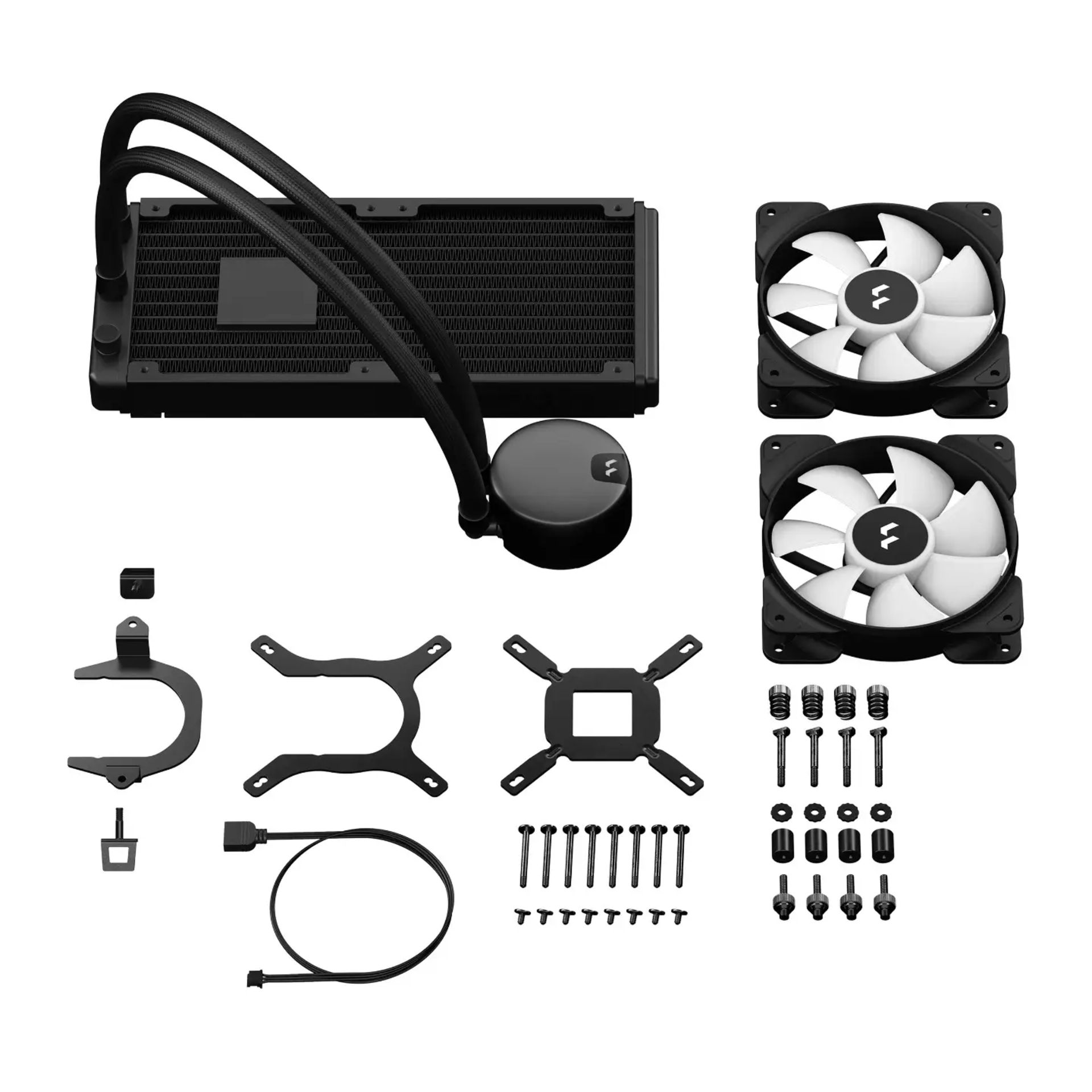 BRAND NEW FACTORY SEALED FRACTAL S24 RGB Aspect 12 RGB x2 AIO CPU Liquid Cooler. RRP £124.99. - Image 5 of 5