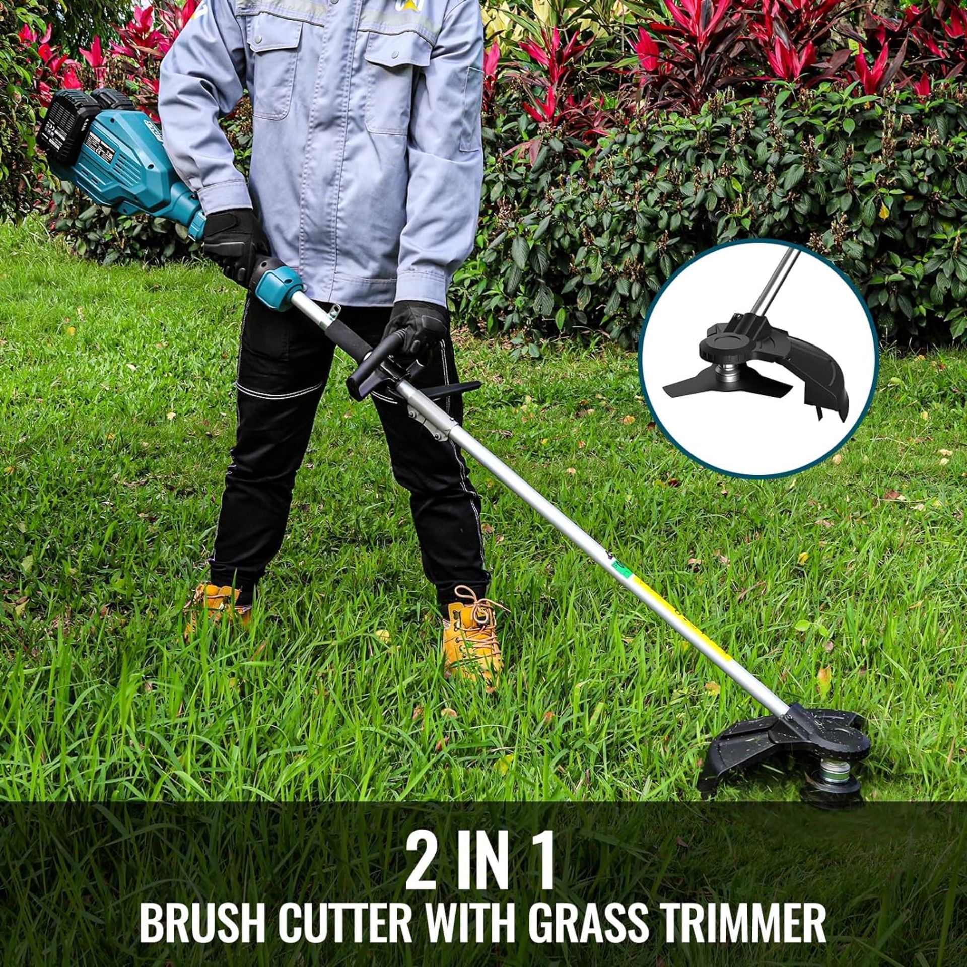 NEW & BOXED WESCO 36V Cordless 2-in-1 Brush Cutter & String Trimmer. RRP £169.99 EACH. It can not - Image 2 of 3