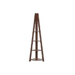 Mobile Solo 5 Tier Corner Ladder Shelf Dark Wood. - ER26. RRP £349.99.