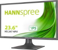 2x HANNspree HS247HPV 23.6-Inch HS-IPS HDMI Full HD Monitors With New Star Mount