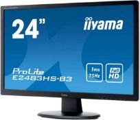 2x IIYAMA ProLite 24 Inch Full HD Monitors with New Star Mount