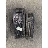 10 X LOGITECH KEYBOARDS (MODELS MAY VARY). (R11/PW)