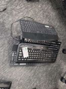 7X LOGITECH KEYBOARDS (MODELS MAY VARY). (R11/PW)
