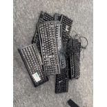 11 X ASSORTED KEYBOARDS IN VARIOUS BRANDS AND MODELS. (R11/PW)