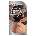 99 x BRAND NEW 7th Heaven Charcoal Black Dexot Sheet Mask - PW