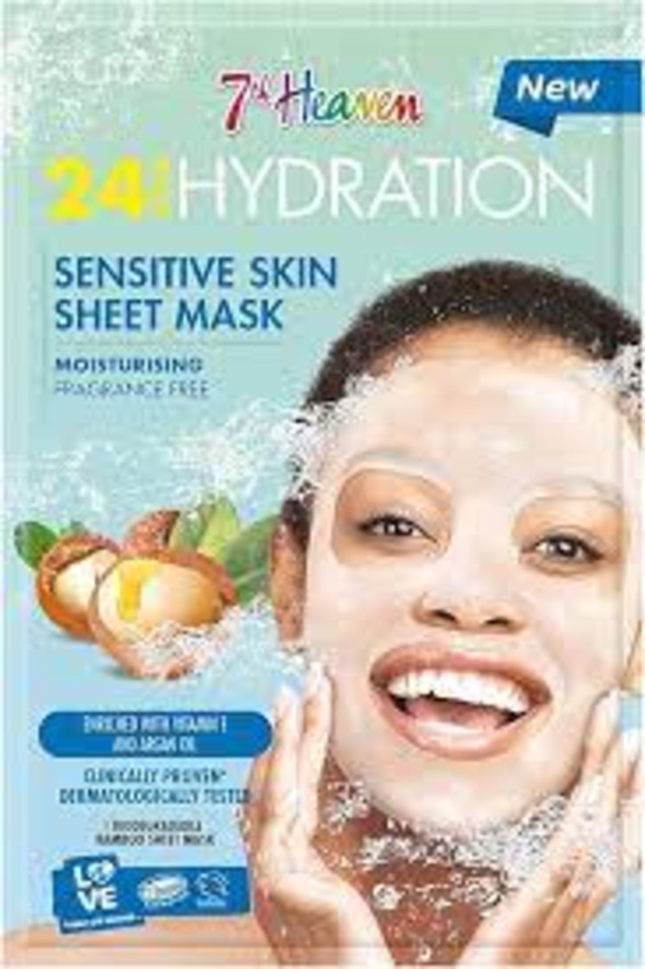 95 x Brand NEW 7th Heaven 24h Hydration Sheet Mask 16 g for Moisturising - PW