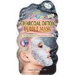 353 x BRAND NEW 7th Heaven Charcoal Detox Bubble Sheet Face Mask - PW