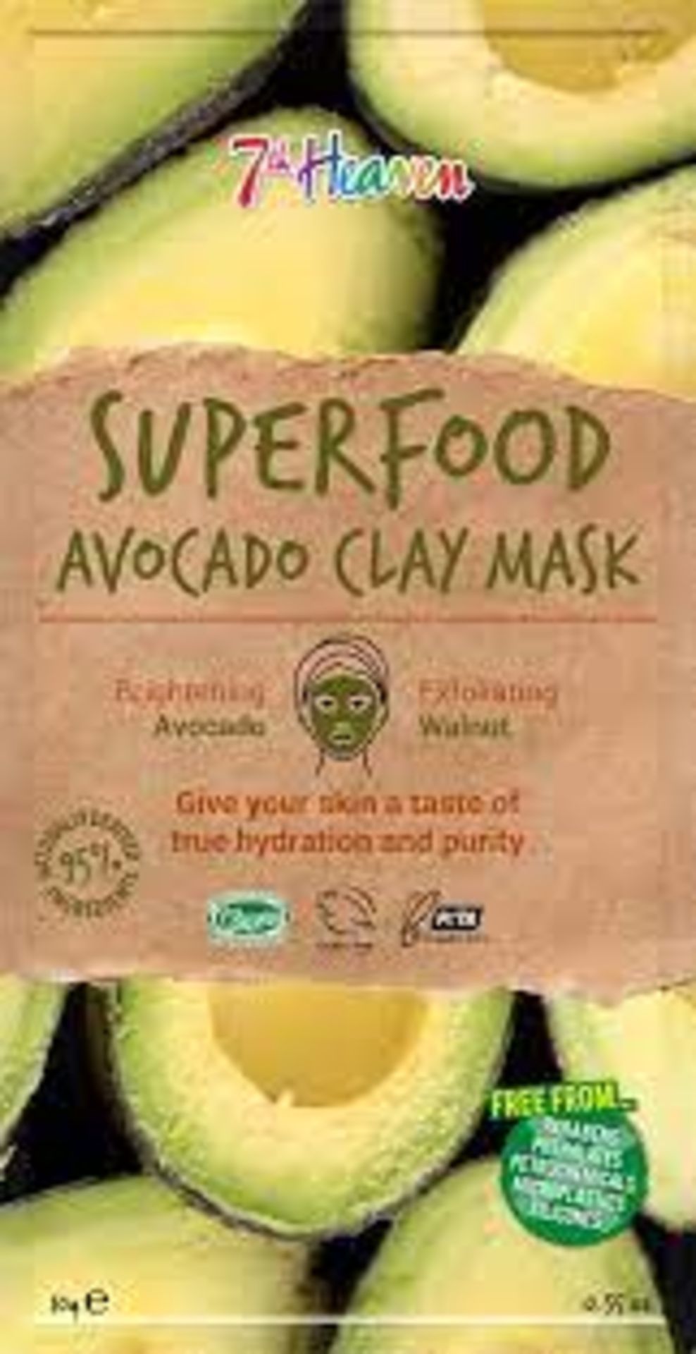 394 x BRAND NEW 7th Heaven Superfood Avocado Clay Face Mask - PW