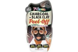 60 x BRAND NEW 7TH HEAVEN ACTIVATED CHARCOAL BLACKC LAY PEEL OFF 10ML FACE MASKS PW