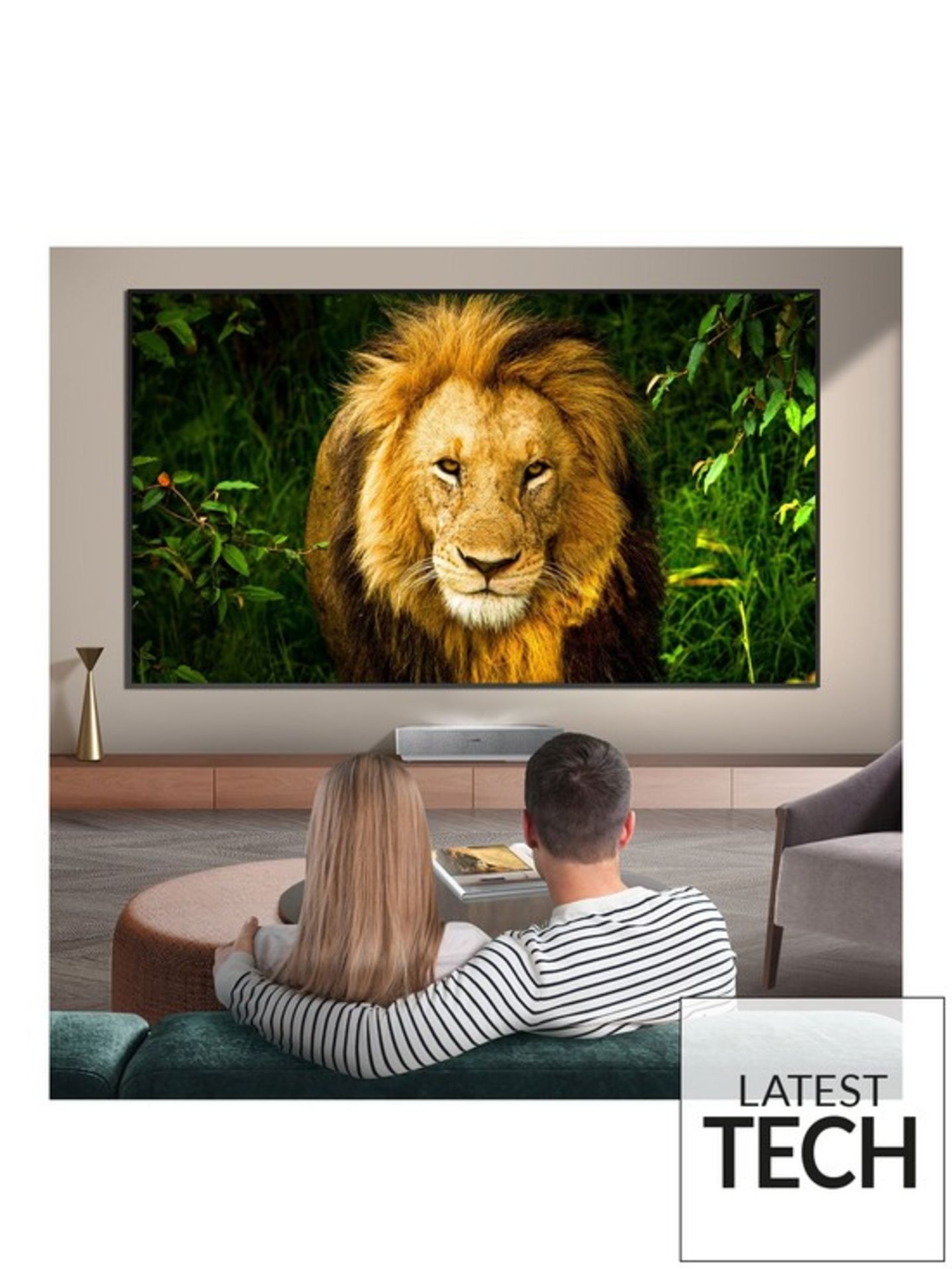 NEW & BOXED HISENSE 120L5FTUK 120 Inch Ultra Short Throw 4K Laser Cinema Projector & Screen Set. RRP - Image 2 of 6