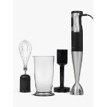 John Lewis Hand Food Blender, Black/Silver (LOCATION P6)