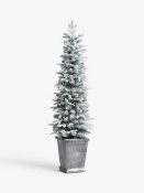 John Lewis & Partners Verbier Potted Pre-lit Christmas Tree,(LOCATION P6)