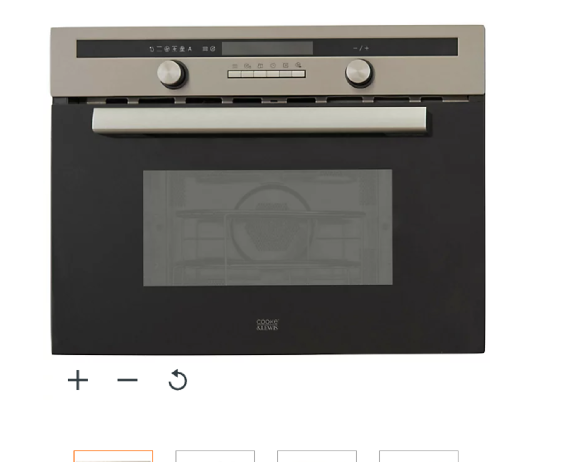 Cooke & Lewis CLCPST Built-in Compact Oven - Stainless steel. - ER40. RRP £398.00. Enjoy cooking