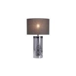 Inlight Erinome Ombre Smoke Nickel effect Cylinder Table light - ER46