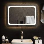 vidaXL LED Bathroom Mirror 70x50 cm. - ER47. This stylish LED bathroom mirror is meant to be an