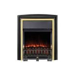 Focal Point Lycia Brass Effect Electric Fire - ER46.