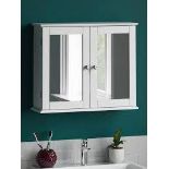 Bath Vida Priano 2 Door Mirrored Wall Cabinet. - ER46