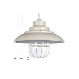 Worcester Metal Cream Fisherman Non Electrical Vintage Ceiling Pendant/Light. - ER45. This