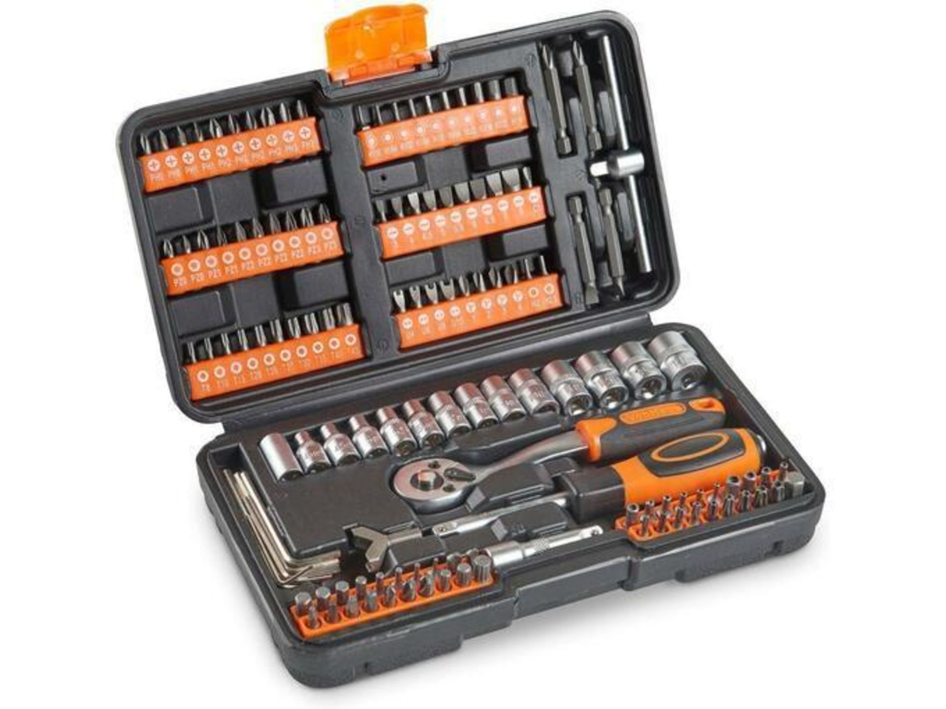 6x 130pc Socket + Bit Set (ER51) Be prepared for the unexpected with the Luxury 130pc Socket + Bit
