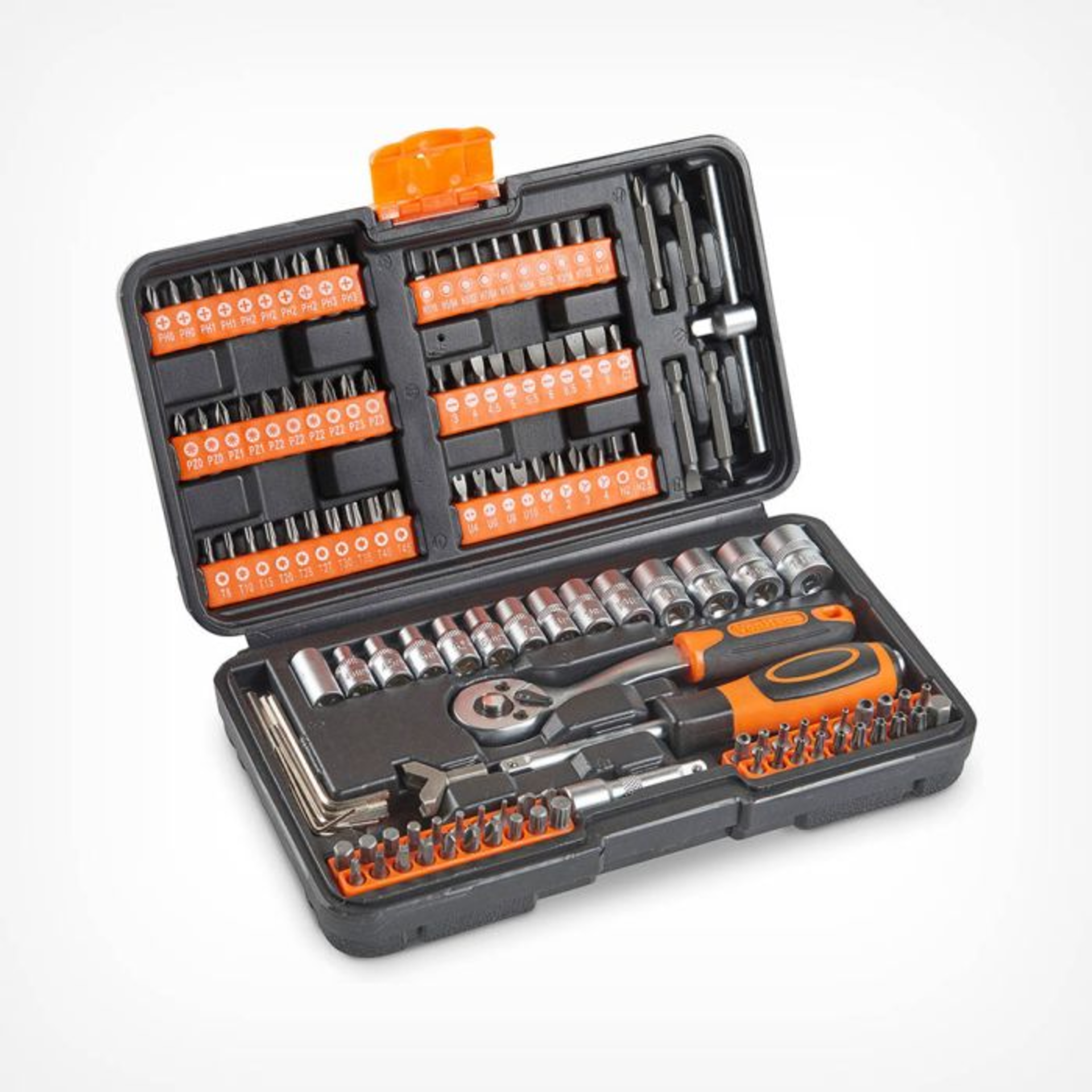 130pc Socket + Bit Set (ER51) Be prepared for the unexpected with the Luxury 130pc Socket + Bit Set.