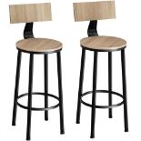 tectake 2 Bar stools Poole - dining chairs, stools - industrial light. - ER47