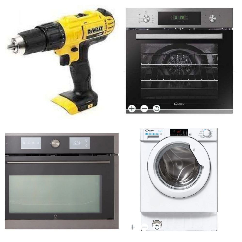 Impact Drivers, Ovens, Washing Machines, Dryers, Karcher Vacuums, DeWalt Tools, Luxury Lighting & Furniture, Mini Fridges, Chainsaws & More (ER)