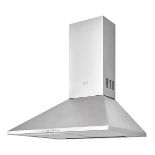 Cooke & Lewis CLCHS60 Inox Stainless steel Chimney Cooker hood, (W)60cm - ER40.2