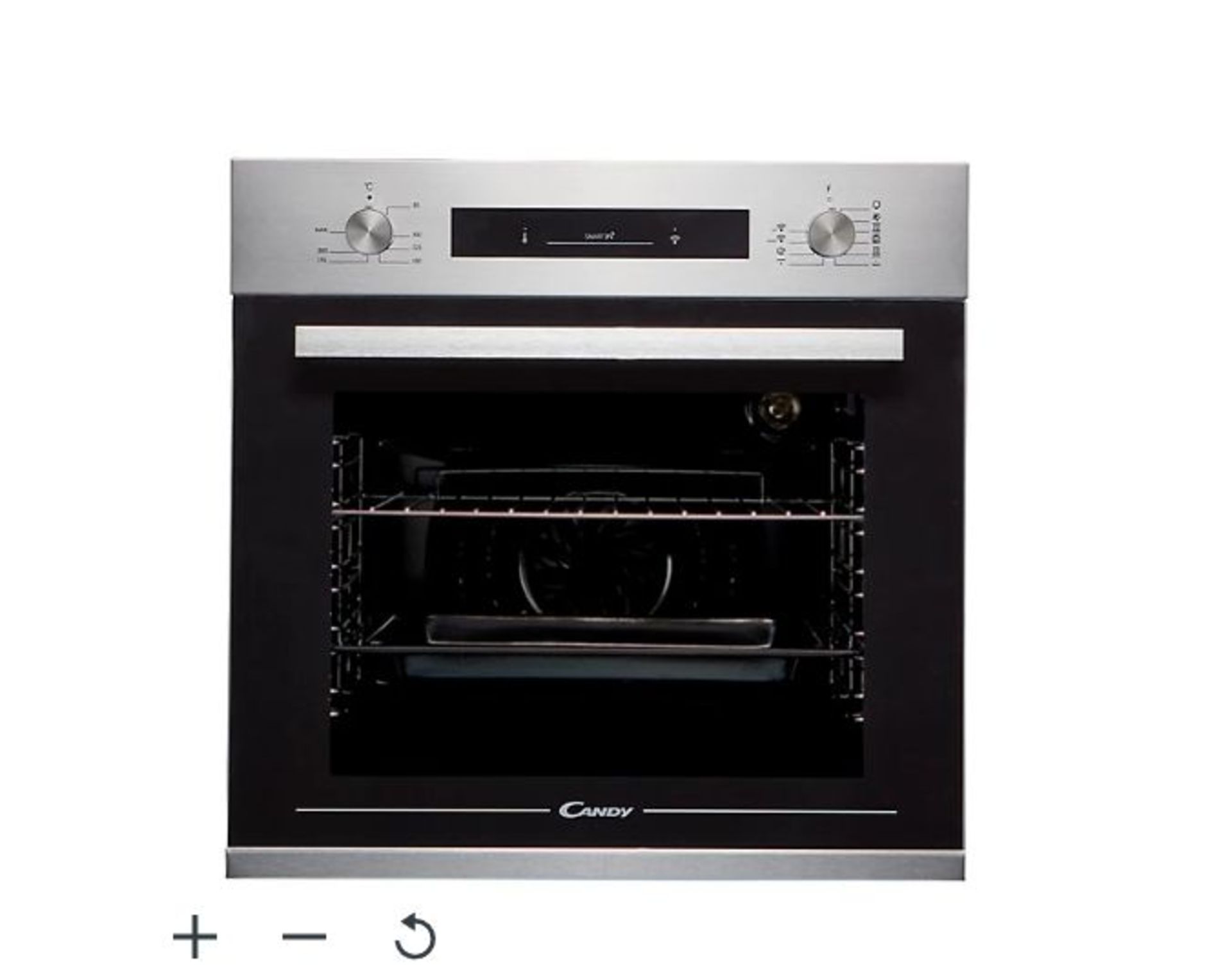 Candy FCP602X E0/E Built-in Single Oven - Black. - ER41. RRP £289.00. This 60cm multifunction oven