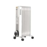 Luxury Oil Radiator 7 Ribs, 1500 W, White (ER51) It has 7 oil-filled fins for efficient heating of
