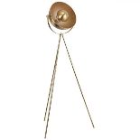 First Choice Lighting Neo Satin Brass Gold Tripod Floor Lamp - ER45 *Design may vary