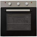 Cooke & Lewis CLFSB60 Built-in Single Fan Oven - Black. - ER47.