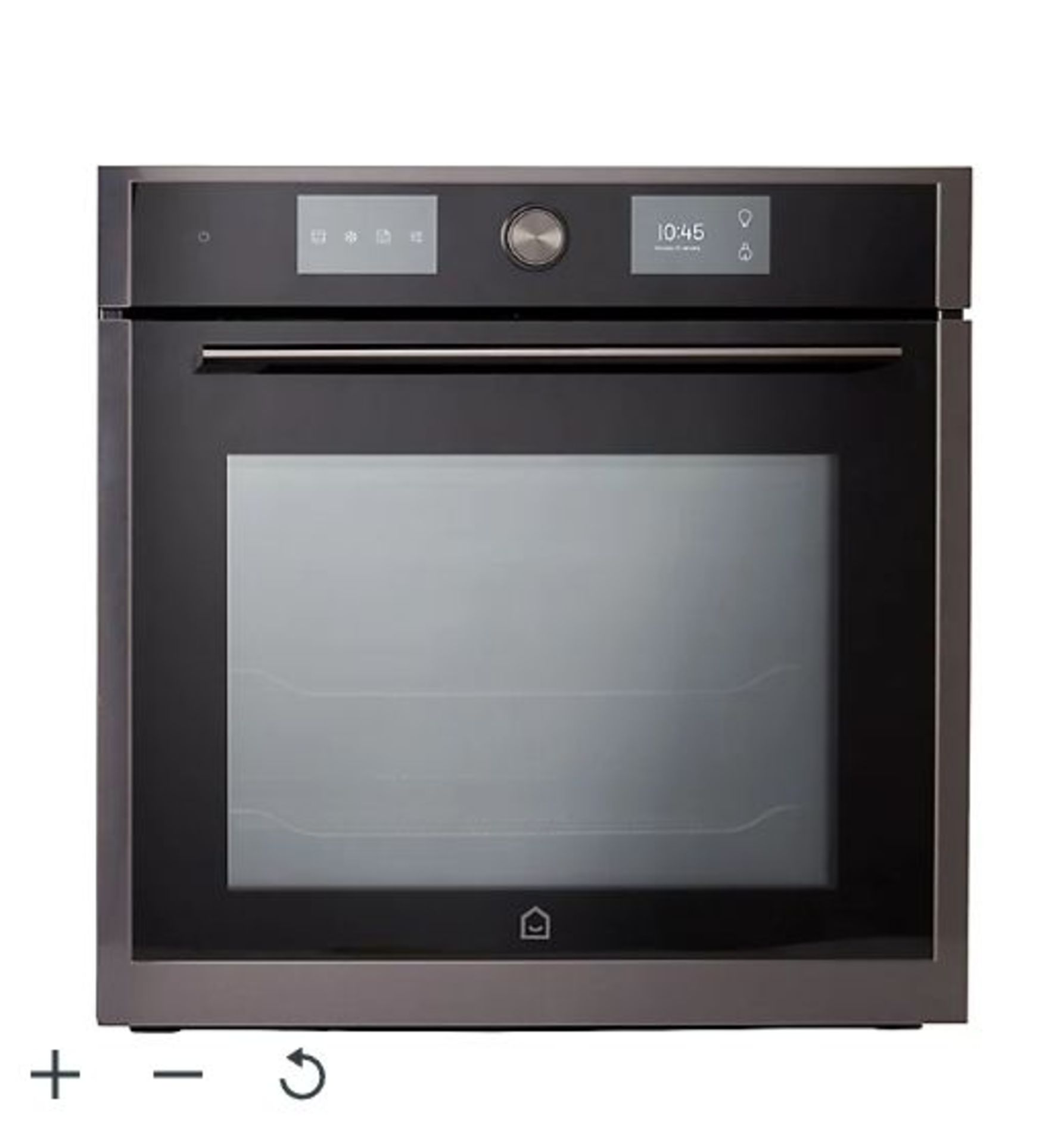 GoodHome Bamia GHOM71 Integrated Compact Multifunction with microwave Oven - Brushed black stainless