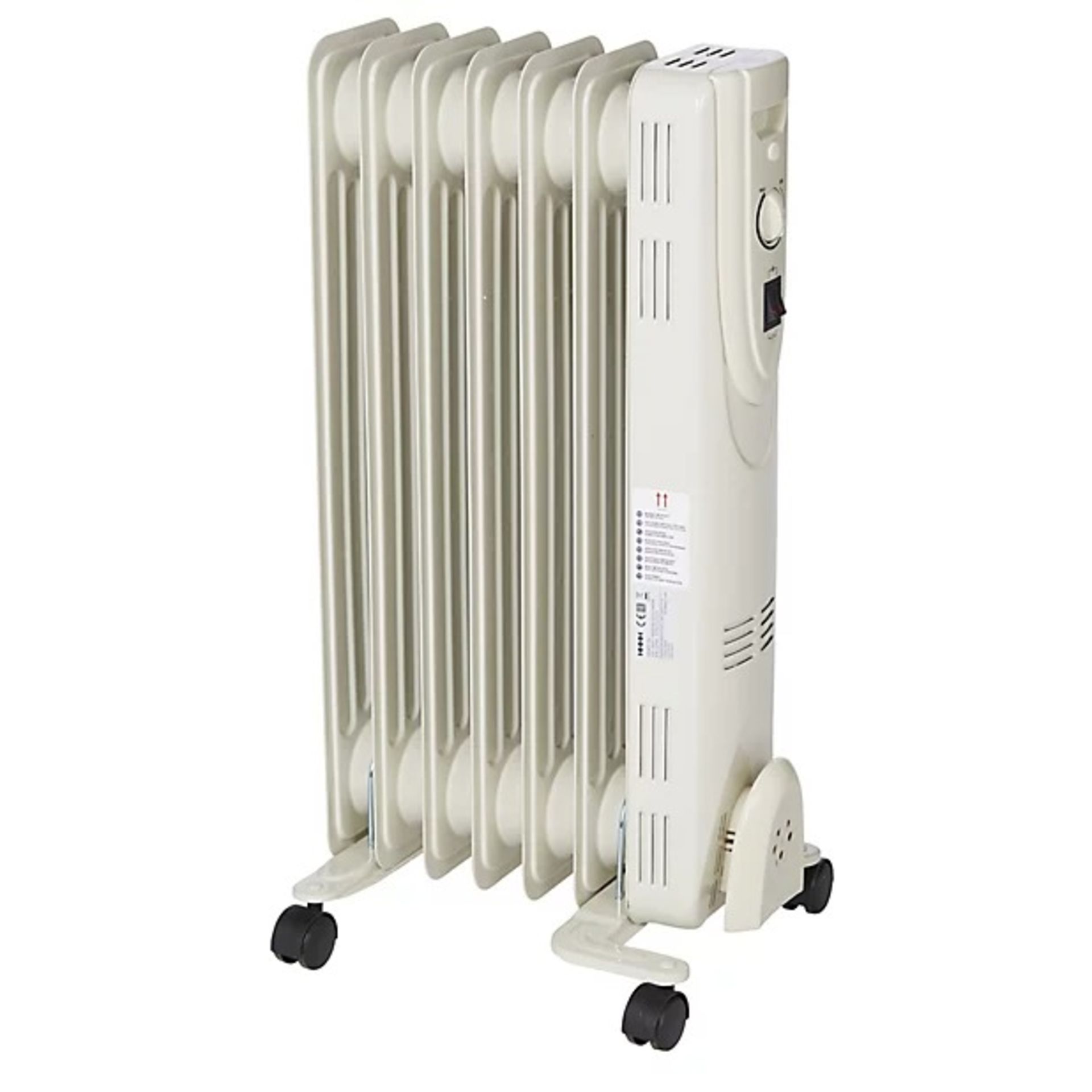 Essentials 1500W Oil-Filled Radiator White Space Heaters - ER40.2