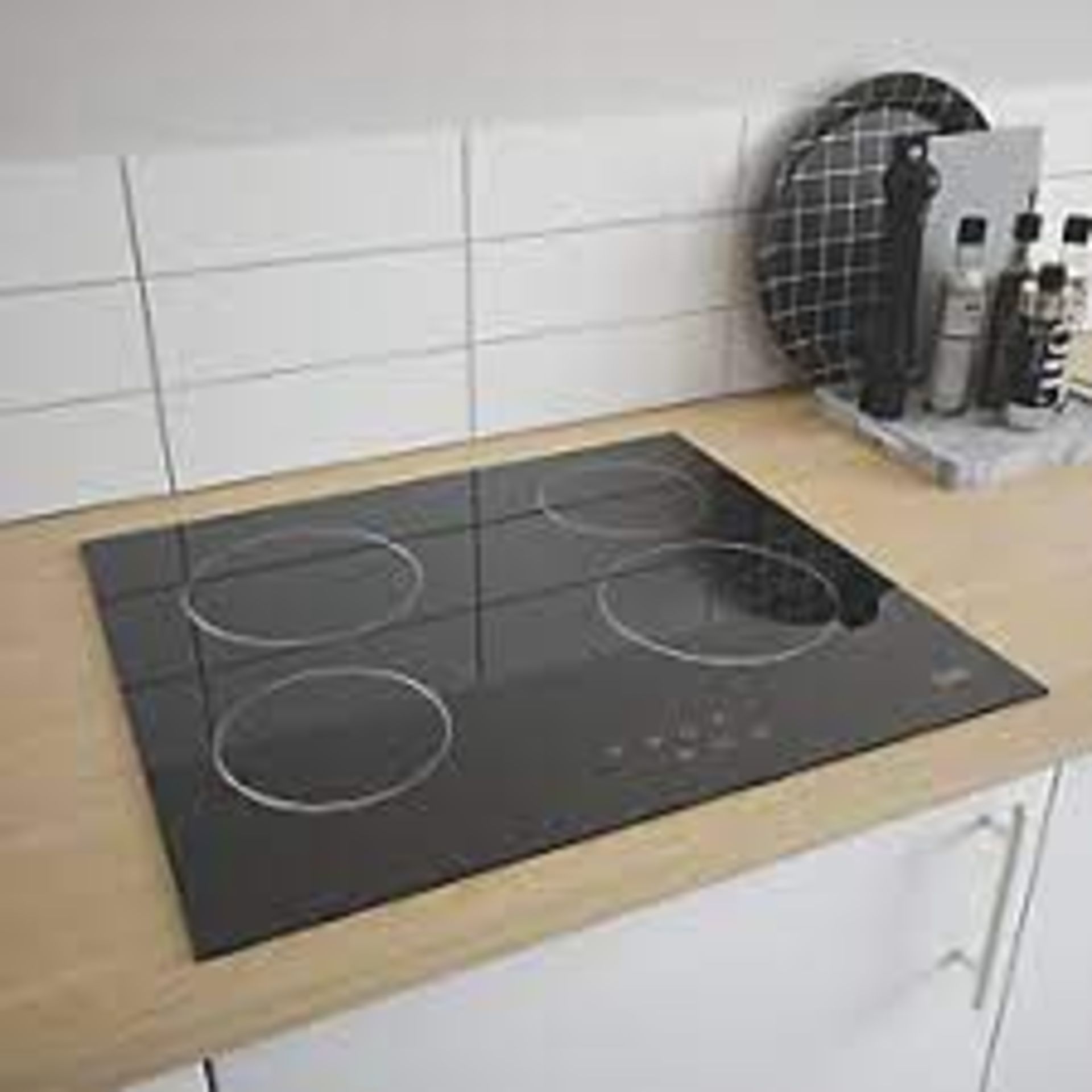 Cooke & Lewis CLCER60A 59cm Ceramic Hob - Black. - ER47. This 4 zone, touch operated ceramic hob