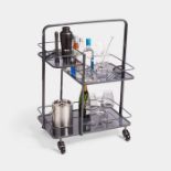 2x NEW & BOXED Graphite Dinks Bar Trolley. RRP £129. (353). Bar trolleys are the ideal way to move