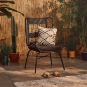 2x NEW & BOXED Wingback Cane Style Rattan Chair. RRP £129.99. (497). Cane Style Rattan Wing Back