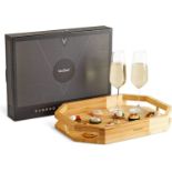 10x NEW & BOXED Bamboo Serving Tray Large With Gold Detail. RRP £14.99 EACH. (226). 100% BAMBOO –