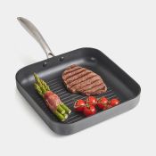 10x NEW & BOXED Hard Anodized Griddle Pan. RRP £19.99 EACH. (963). This hard anodized griddle pan is