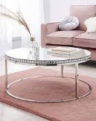 BRAND NEW MARBELLA MIRRORED COFFEE TABLE RRP £559, Part of At Home Luxe, this coffee table