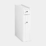 Holbrook White Slim Bathroom Storage Unit (ER35) If you’d like more storage in your bathroom but