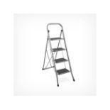 Luxury 4 Shelf Steel Step Ladder (ER35) Features Durable steel ladder with 4 steps. Even weight