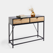 Console Table With Drawers (ER35) Add a touch of contemporary-retro style to your hallway with our