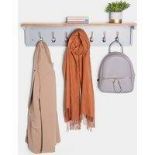 Luxury Coat Rack Wall Mounted (ER35) Ash Hall Shelf and HooksEveryone needs a place to hang their