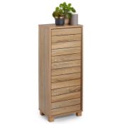 Luxury Bathroom Storage Cabinet, Oak Wood Effect Small Bathroom Floor Cabinet (ER35) Brand: Luxury
