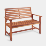 2 Seater Wooden Garden Bench (ER35) Made with comfort in mind, Luxury has updated the traditional